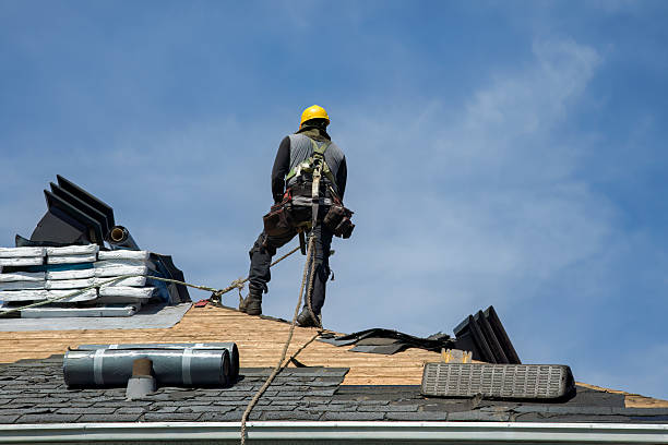 Professional Roofing technician working in Moorhead, MN